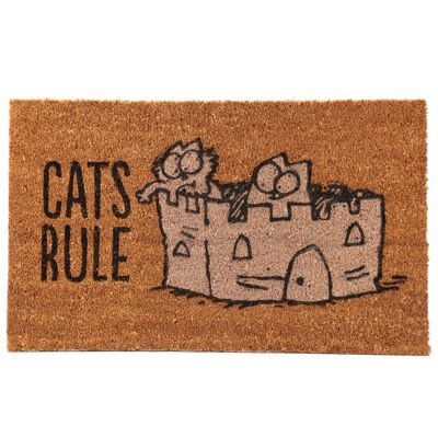 Paillasson en fibre de coco Cat's Rule Simon's Cat