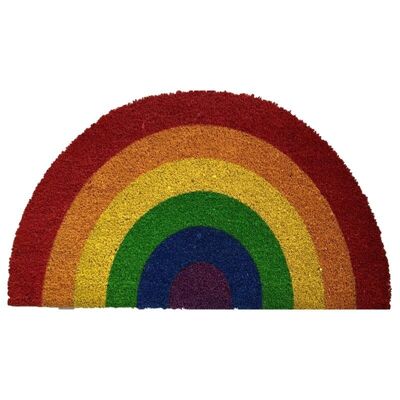 Somewhere Rainbow Shaped Coir Door Mat