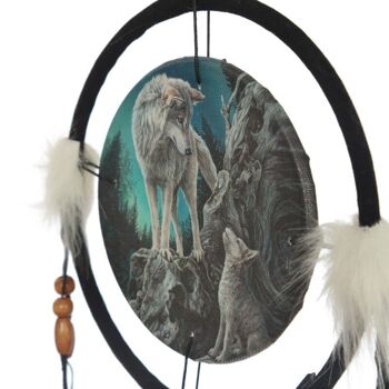 Lisa Parker Guidance Wolf Design Dreamcatcher 16cm 4