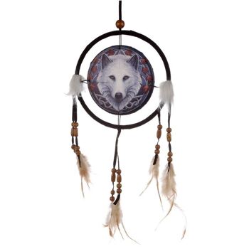 Lisa Parker Guardian of the Fall Wolf Dreamcatcher 16cm 2