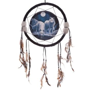 Lisa Parker Warriors of Winter Wolf Dreamcatcher 33cm 1