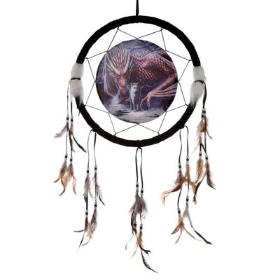 Lisa Parker Alliance Dragon and Wolf Dreamcatcher 33cm