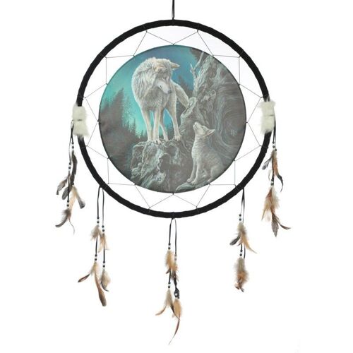 Lisa Parker Guidance Wolf Design Dreamcatcher 60cm