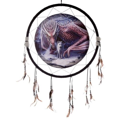 Lisa Parker Alliance Dragon and Wolf Dreamcatcher 60cm