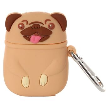 Housse en silicone pour écouteurs sans fil Mopps Pug 4