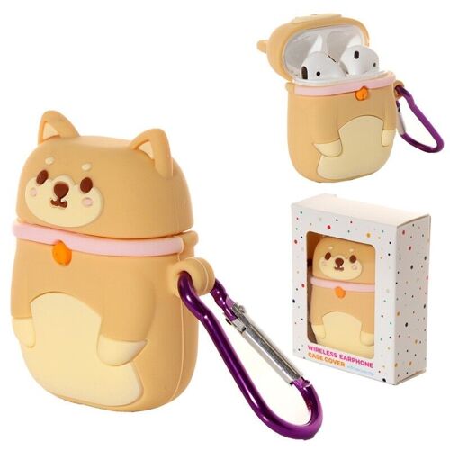 Shiba Inu Dog Wireless Earphone Silicone Case Cover