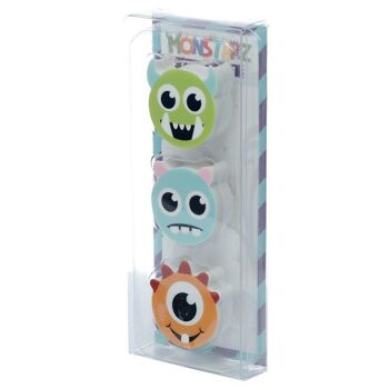 Ensemble de 3 gommes Monstarz Monster 2