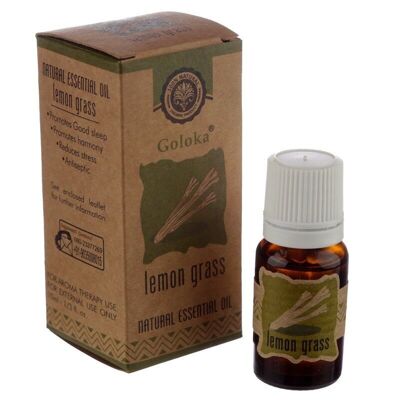 Goloka Zitronengras Natürliches ätherisches Öl 10ml