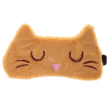 Masque pour les yeux de chat en peluche Feline Fine 7