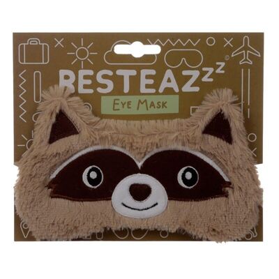 Masque pour les yeux en peluche de raton laveur Adoramals