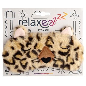 Masque pour les yeux léopard en peluche Adoramals 1