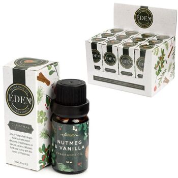 Noix de muscade florale de Noël et huile de parfum Eden à la vanille 10 ml 1