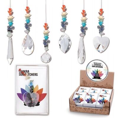 Gemstone Crystal Chakra Suncatcher