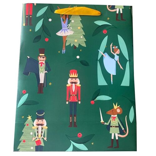 Christmas Nutcracker Sugar Plum Fairy Gift Bag - Large