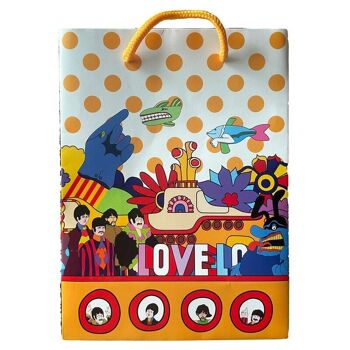 Sac cadeau LOVE sous-marin jaune The Beatles - Moyen 1