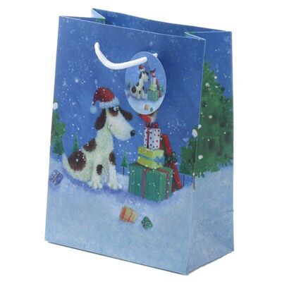 Bolsa de regalo para perro de Navidad Jan Pashley - Mediana