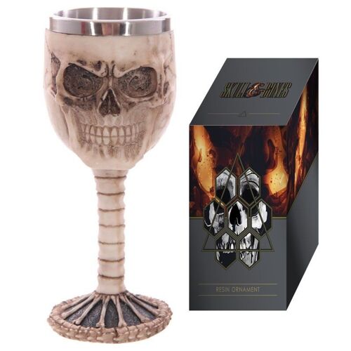 Decorative Skull and Spine Goblet