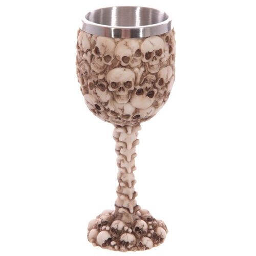 Decorative Multi Skull and Spine Goblet