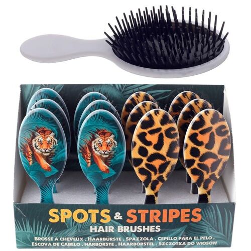 Spots and Stripes Big Cat Hair Brush