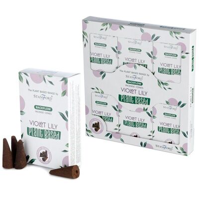 46426 Stamford Plant Backflow Incense Cones Violet Lily