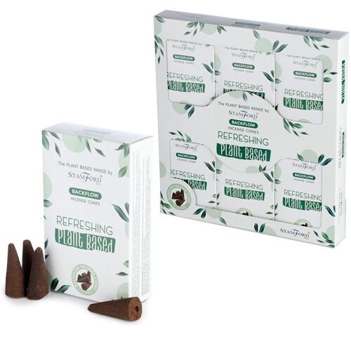 46444 Stamford Plant Based Backflow Incense Cones Refreshing