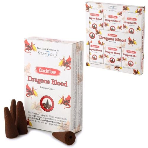 37424 Stamford Backflow Incense Cones - Dragon Blood