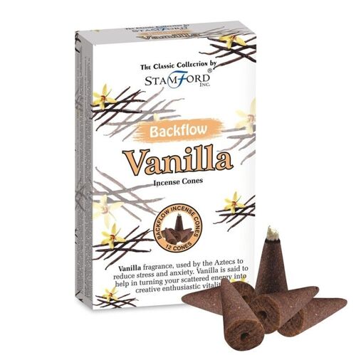 37431 Stamford Backflow Incense Cones - Vanilla