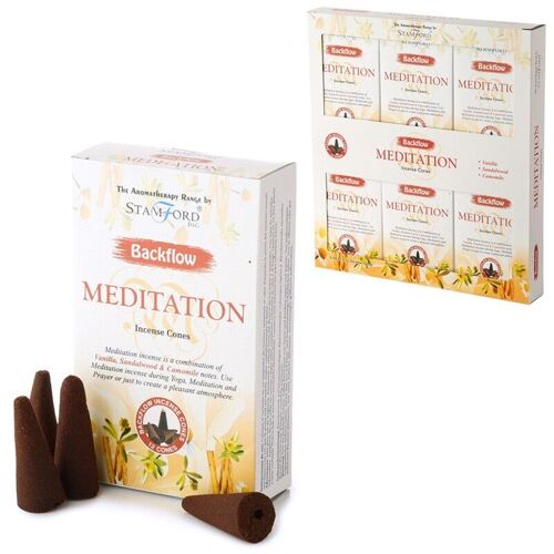 37462 Stamford Backflow Incense Cones - Meditation