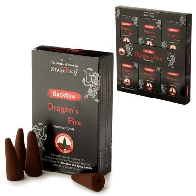 37482 Stamford Backflow Incense Cones - Dragons Fire
