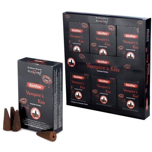 37484 Stamford Backflow Incense Cones - Vampires Kiss