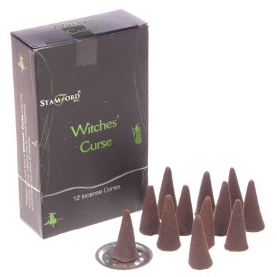 37179 Stamford Black Incense Cones - Witches Curse