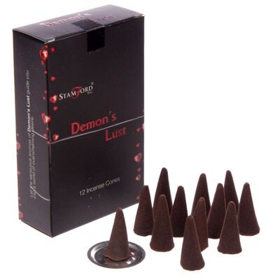 37182 Stamford Black Incense Cones - Demons Lust