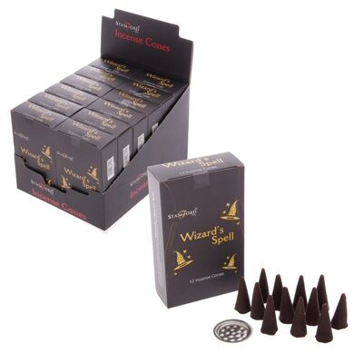37184 Stamford Black Incense Cones - Wizards Spell