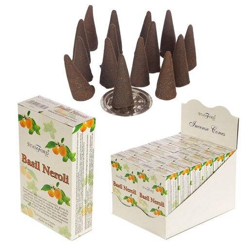 37197 Stamford Incense Cones - Basil and Neroli