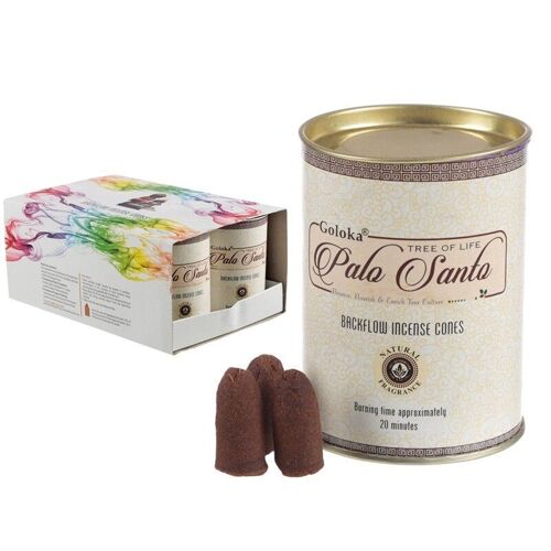 Goloka Backflow Palo Santo Incense Cones