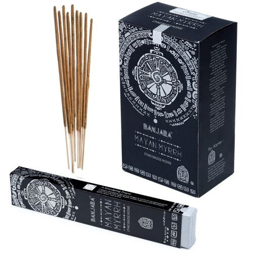 Banjara Ethno-Tribal Smudge Incense Sticks - Mayan Myrrh