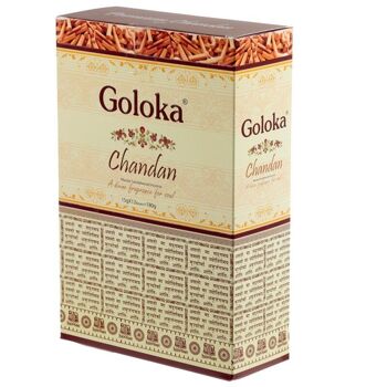 Bâtonnets d'encens au bois de santal Goloka Masala Chandan 3