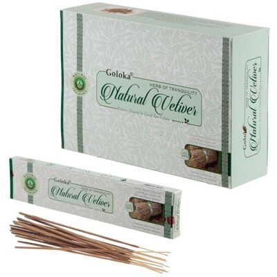 Goloka Natural Vetiver Incense Sticks