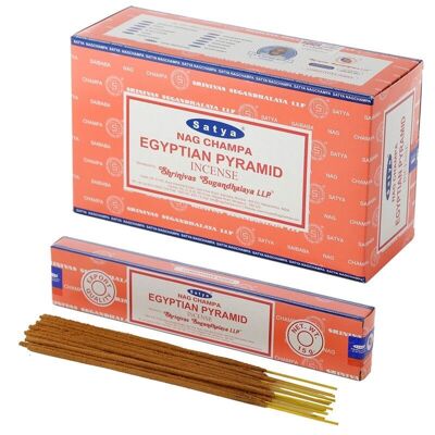 01351 Satya Egyptian Pyramid Nag Champa Incense Sticks