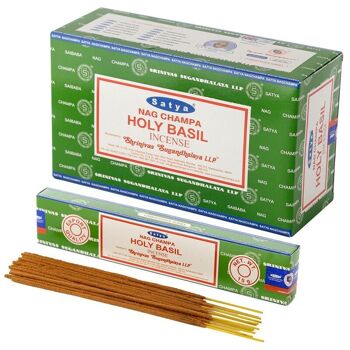 01359 Bâtonnets d'encens Satya Holy Basil Nag Champa 1