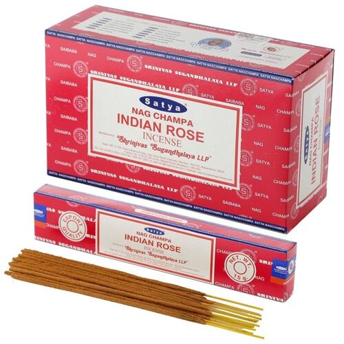 01360 Satya Indian Rose Nag Champa Incense Sticks