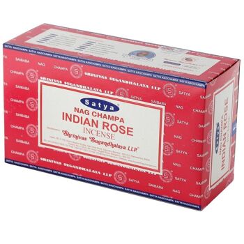 01360 Bâtonnets d'encens Satya Indian Rose Nag Champa 3