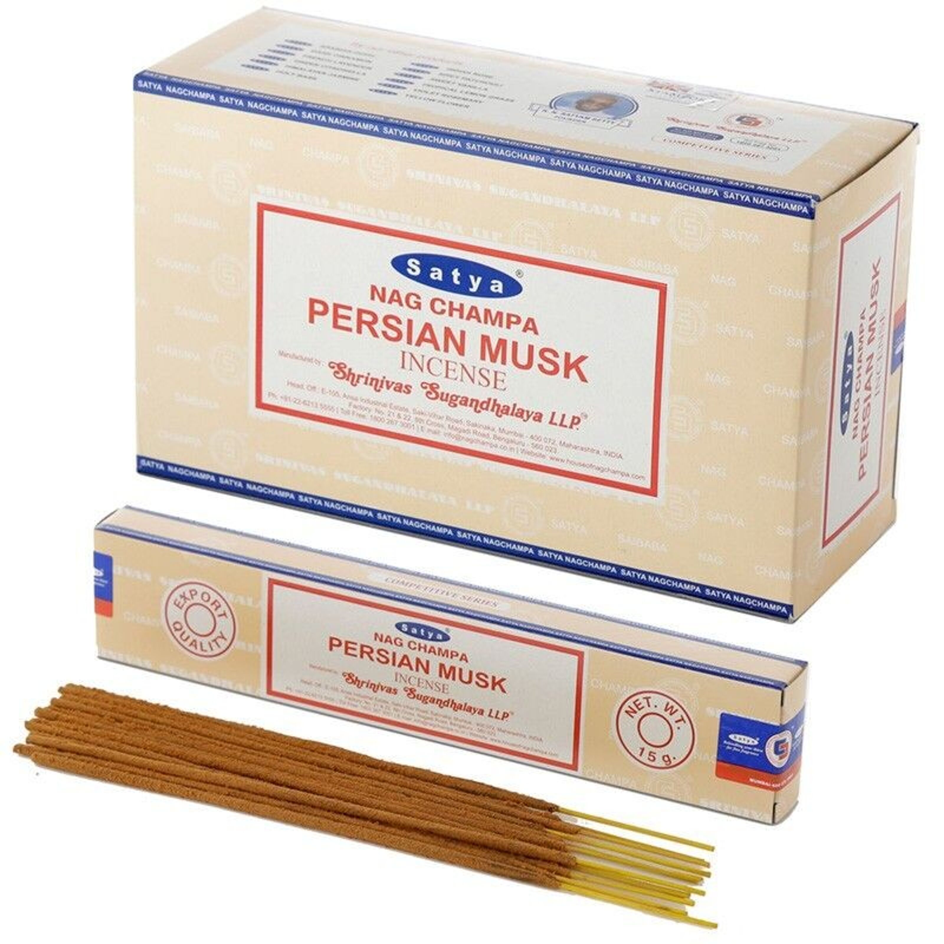 Compra 01361 Bastoncini di incenso Satya Musk Nag Champa all'ingrosso