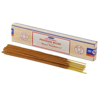 01361 Bâtonnets d'encens Nag Champa au musc persan Satya 5