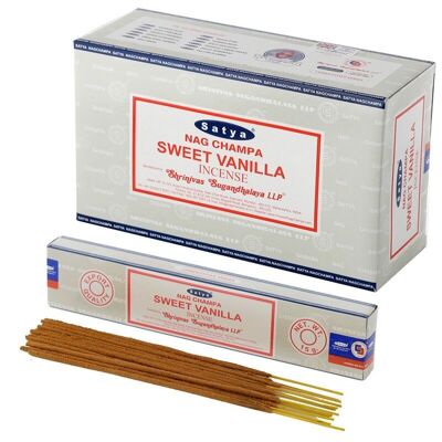 01365 Satya Sweet Vanilla Nag Champa Incense Sticks