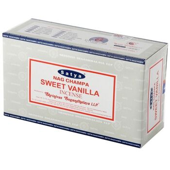 01365 Bâtonnets d'encens Satya Sweet Vanilla Nag Champa 3