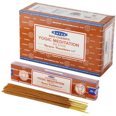 01369 Satya Yogic Meditation Nag Champa Incense Sticks