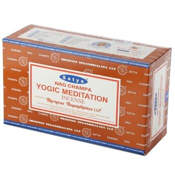 01369 Bâtonnets d'encens Satya Yogic Meditation Nag Champa 3