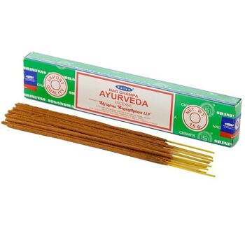 01405 Bâtonnets d'encens Ayurveda Nag Champa Satya VFM 2