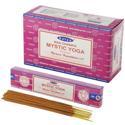 01410 Varitas de incienso Satya VFM Mystic Yoga Nag Champa